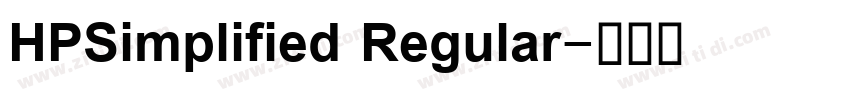 HPSimplified Regular字体转换